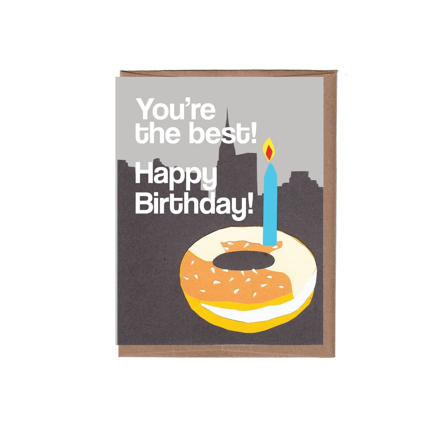 Card - Birthday: NYC Bagel