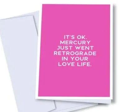 Card - Blank: Mercury Retrograde