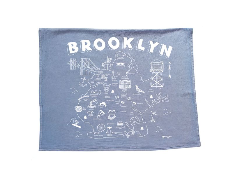 Tea Towel - Blue Brooklyn