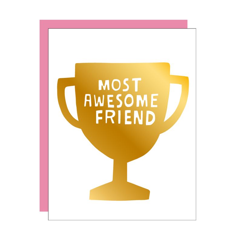 Card - Blank: Most Awesome Friend