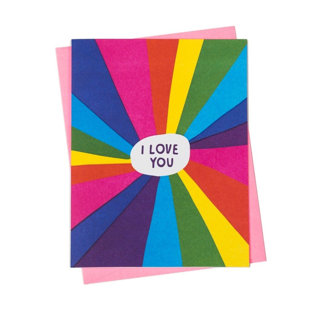 Card - Love: I Love You Rainbow
