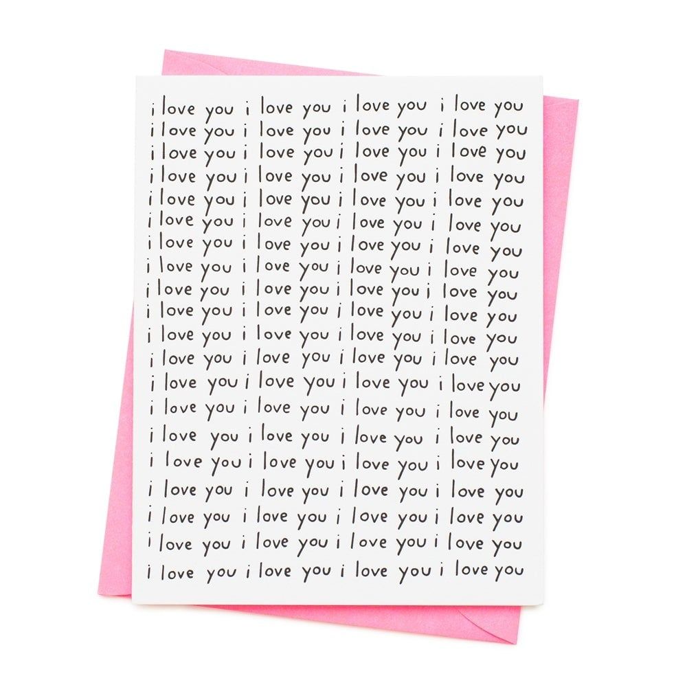 Card - Love: I Love You I Love You I Love You