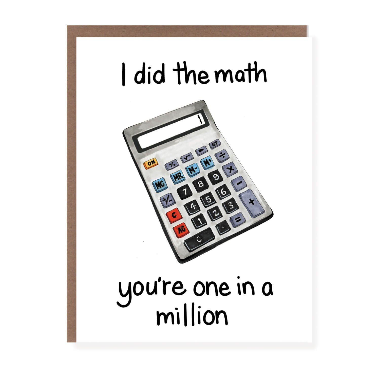 Card - Blank: I Did The Math