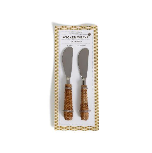 Wicker Weave S/2 Spreaders