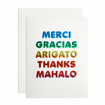 Card - Thanks: Languages
