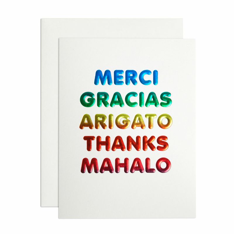 Card - Thanks: Languages