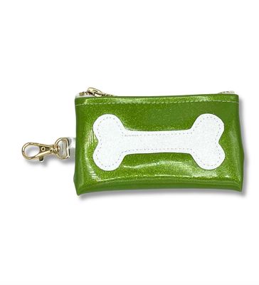 Julie Mollo Keychain Coin Clutch: Bone
