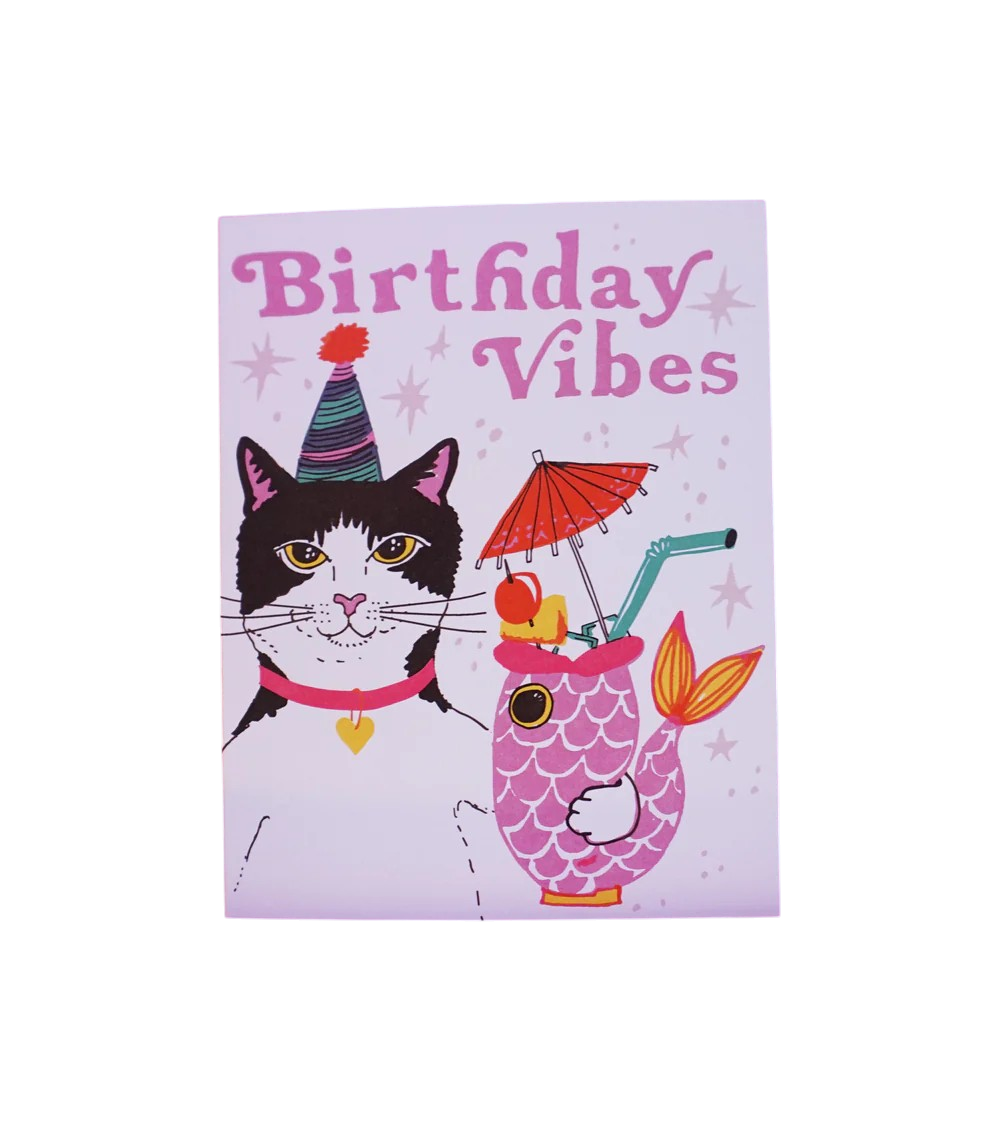 Card - Birthday: Cat Vibes