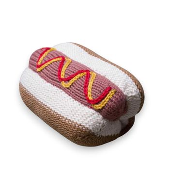 Organic Handmade Rattle: Hot Dog