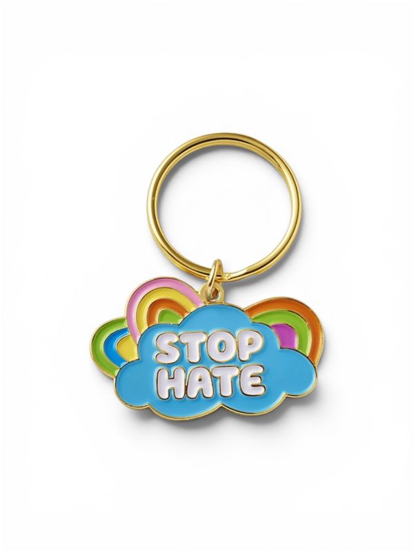Keychain - Enamel : Stop Hate