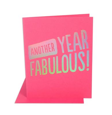 Card - Birthday: Another Year Fabulous