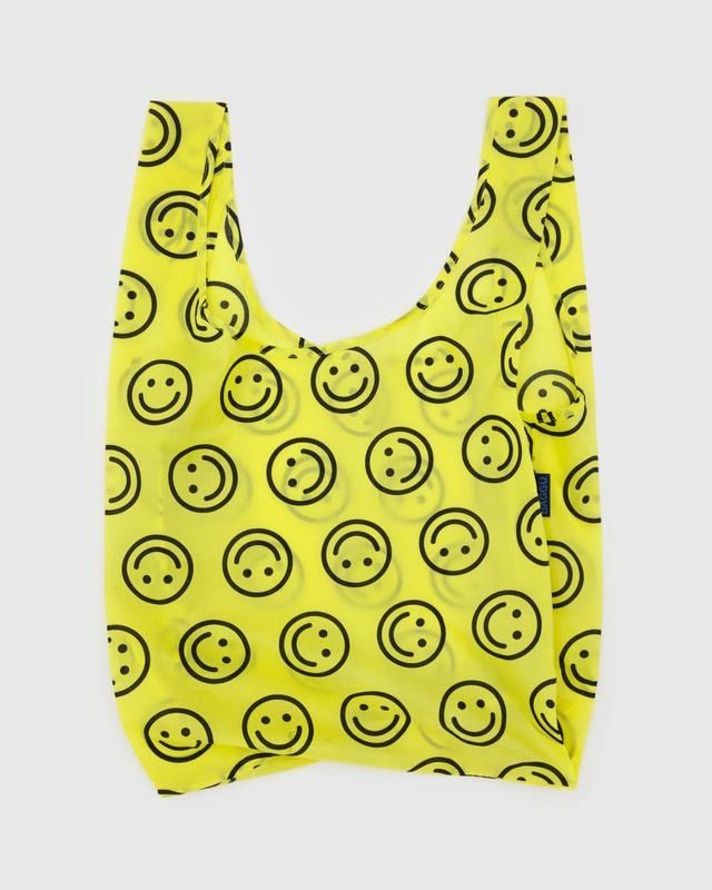 Tote - Foldable: Baggu Yellow Happy