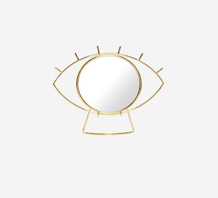 Cyclops Table Mirror Gold