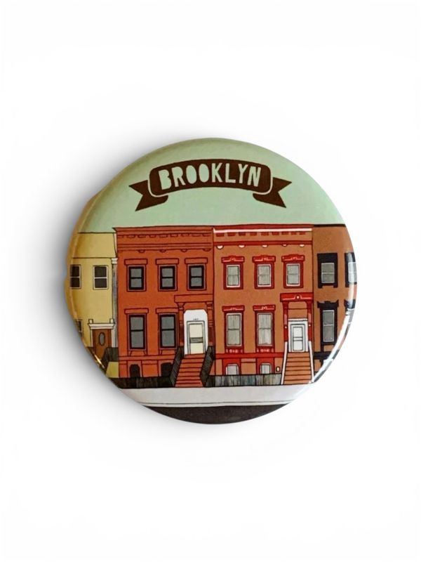 Magnet - Brooklyn Brownstones (Green)