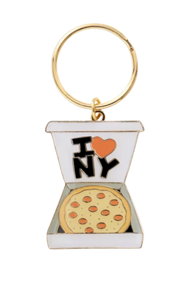 Keychain - Enamel : NYC Pizza Box