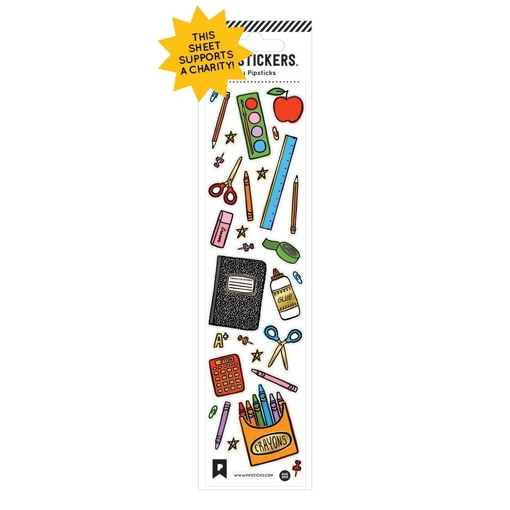 Pipsticks Sticker Sheet (Rectangle Small) - Tools of the Grade