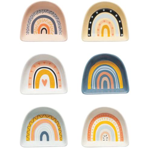 Pinch Bowl - Rainbows  Set of 6