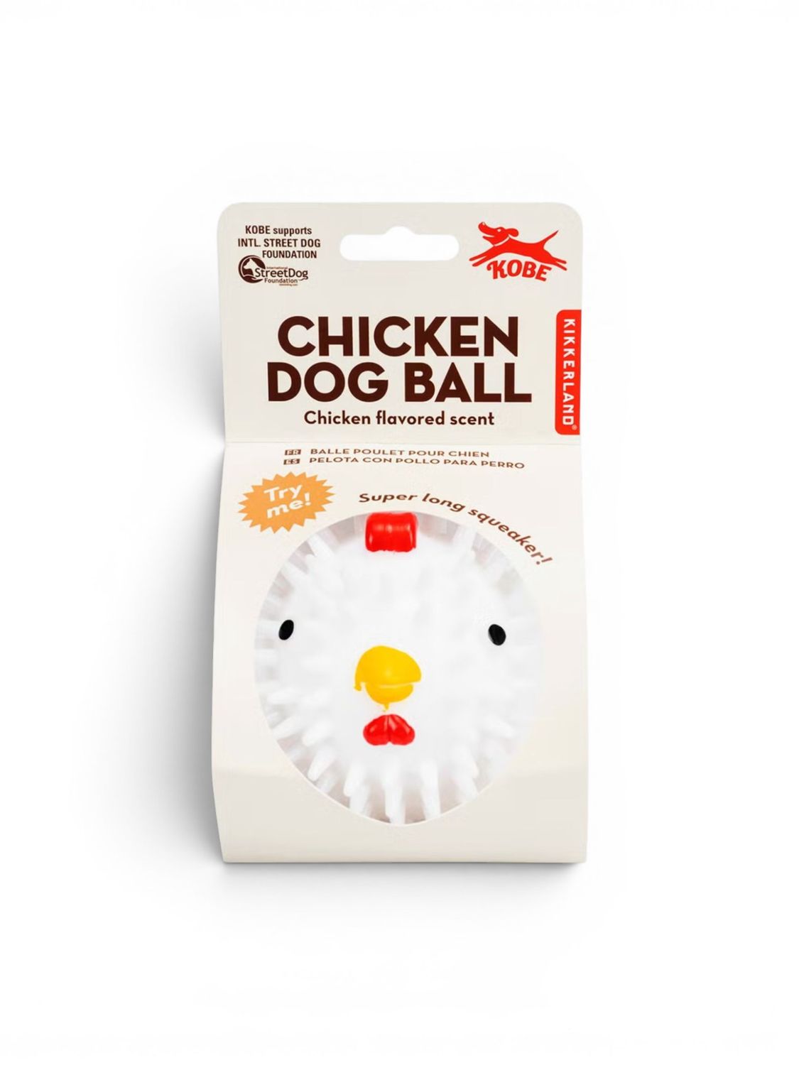 Dog Toy: Chicken Dog Ball