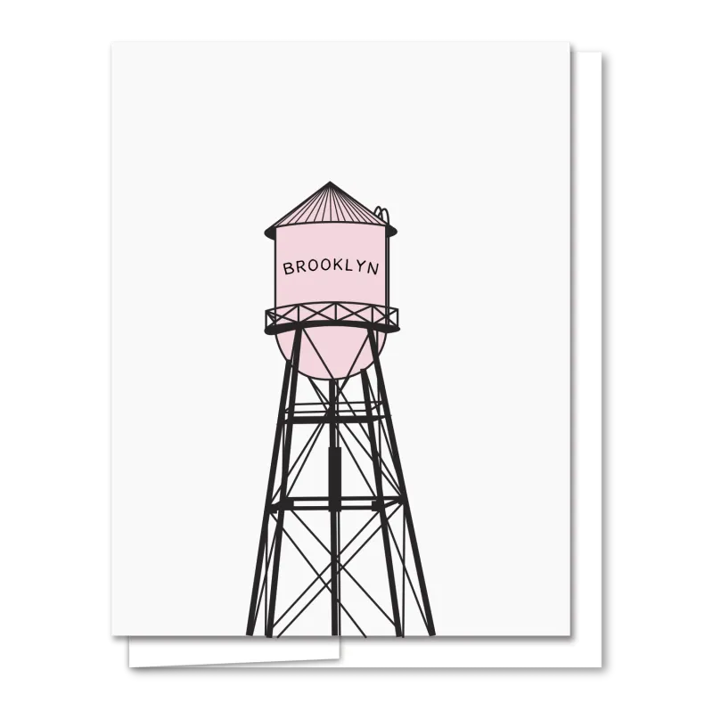 Card - Blank: Brooklyn Water Tower
