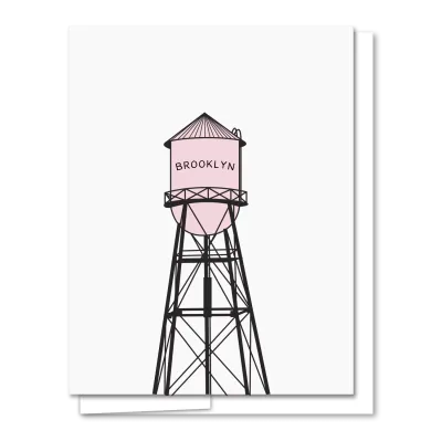 Card - Blank: Brooklyn Water Tower