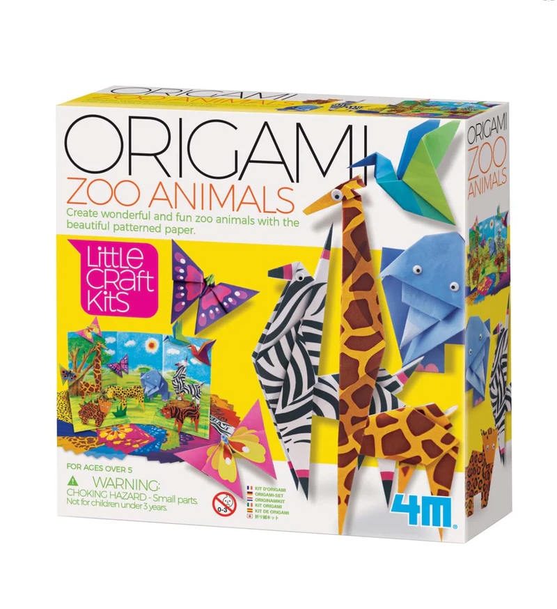 Kids DIY Kit: Origami Zoo Animals