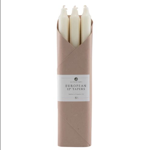 Tapered Candle - Ivory 6 pack