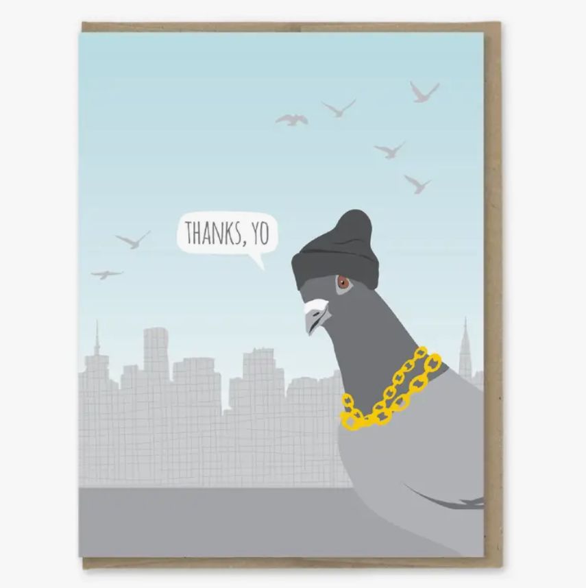 Card - Thank You: Thanks Yo Pigeon