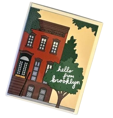 Card - Blank: Hello from Brooklyn Brownstone