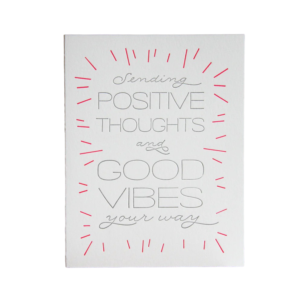 Card - Sympathy: Positive Thoughts and Good Vibes
