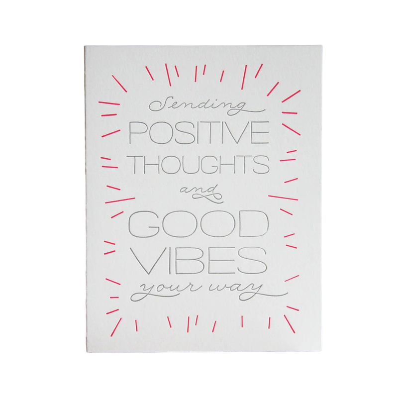 Card - Sympathy: Positive Thoughts and Good Vibes