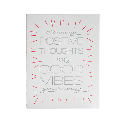Card - Sympathy: Positive Thoughts and Good Vibes