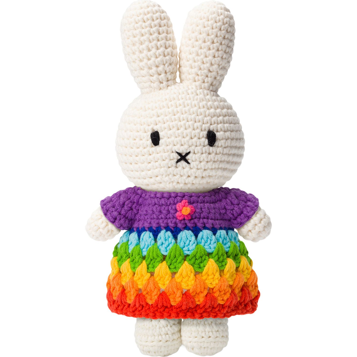 Crochet Bunnies -  Miffy Rainbow Dress