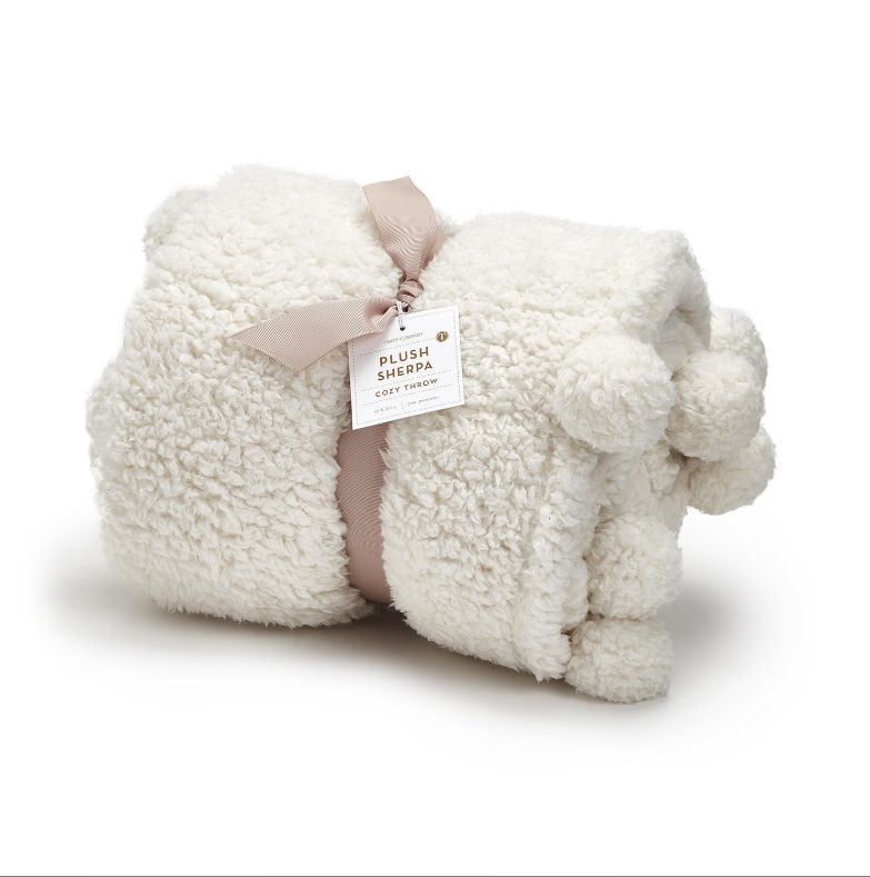 Sherpa Throw Blanket - White