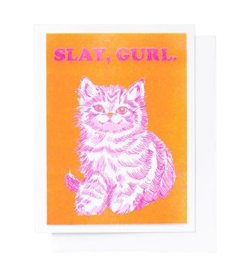Card - Blank: Slay Gurl Risograph Card