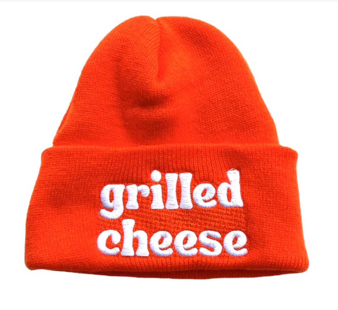 Hat - Beanie:  Grilled Cheese (Orange)