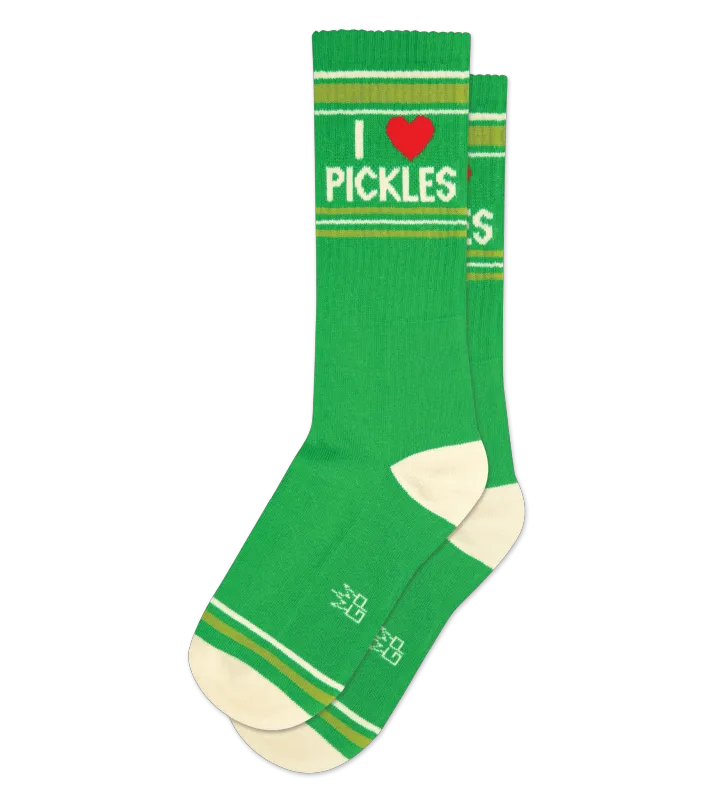 Socks - Athletic: I heart Pickles
