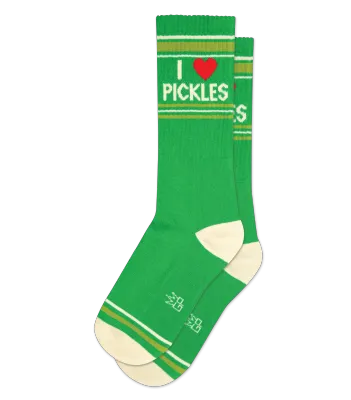 Socks - Athletic: I heart Pickles