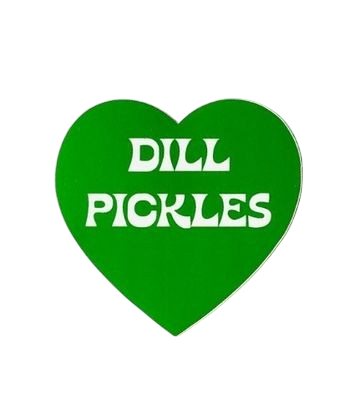 Sticker - Dill Pickles Green Heart