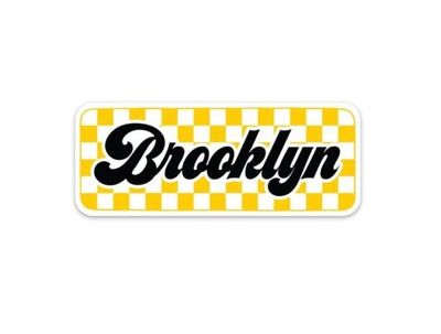 Sticker - Brooklyn Checkered