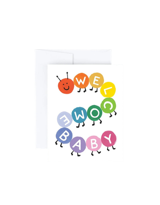 Card - Baby: Caterpiller