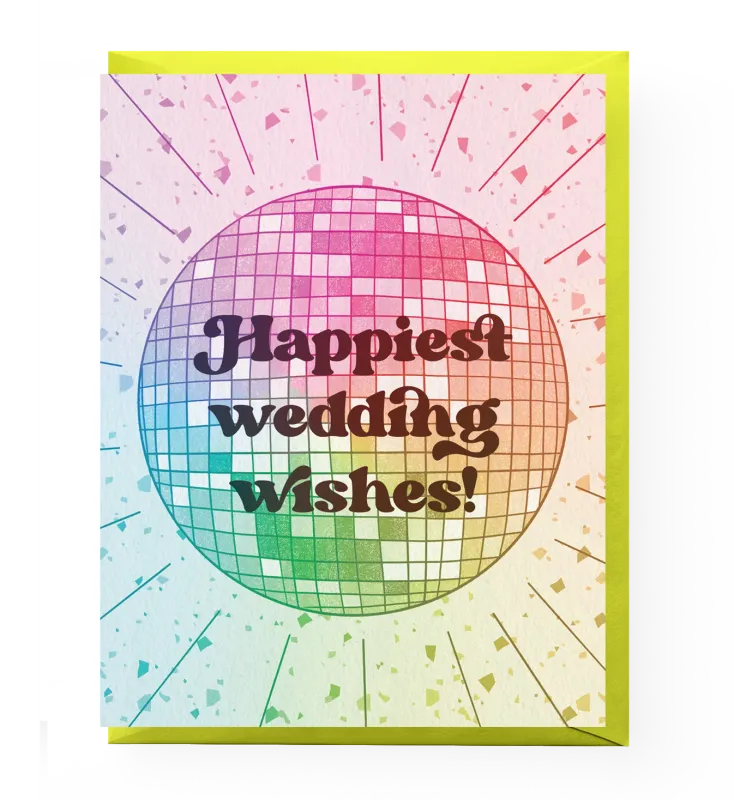Card - Wedding: Disco Wishes