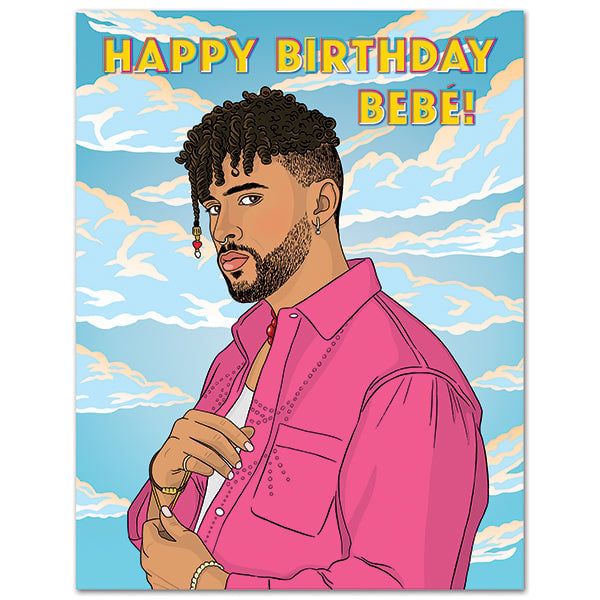 Card - Birthday: Bad Bunny Bebe