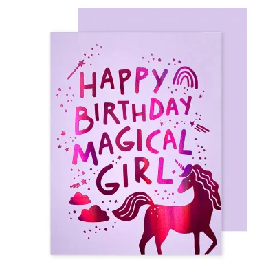 Card - Birthday: Magical Girl