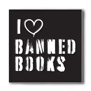 Enamel Pin - I Heart Banned Books