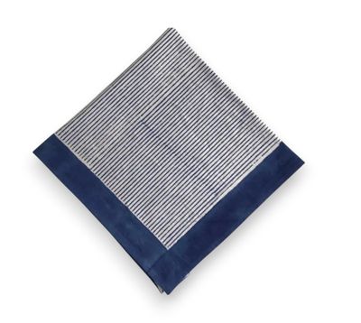 Tablecloth (60x60)- Striped Blue