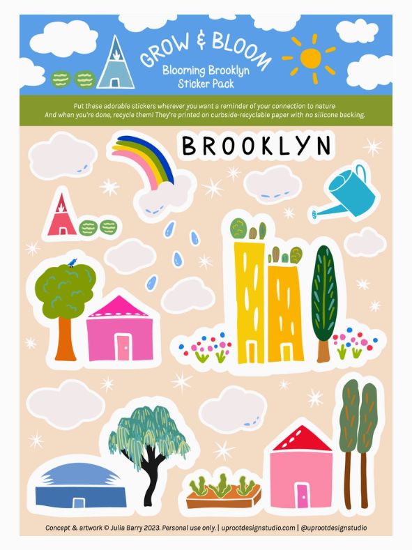 Sticker Sheet - Brooklyn "Green Cities"