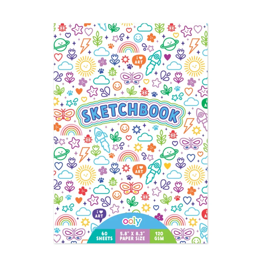 Sketchbook - 60 sheets colorful doodles