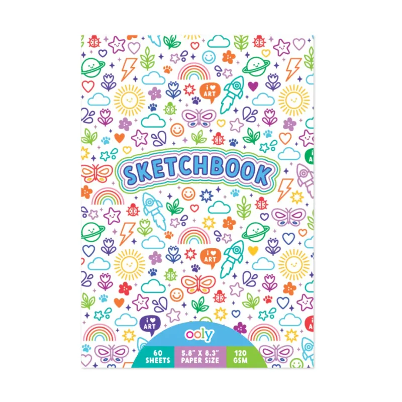 Sketchbook - 60 sheets colorful doodles