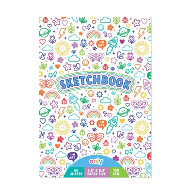 Sketchbook - 60 sheets colorful doodles