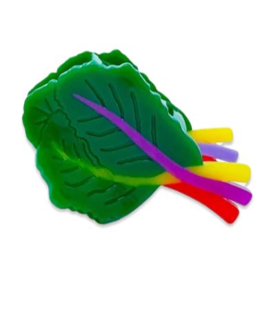 Hair Claw - Mini Rainbow Chard